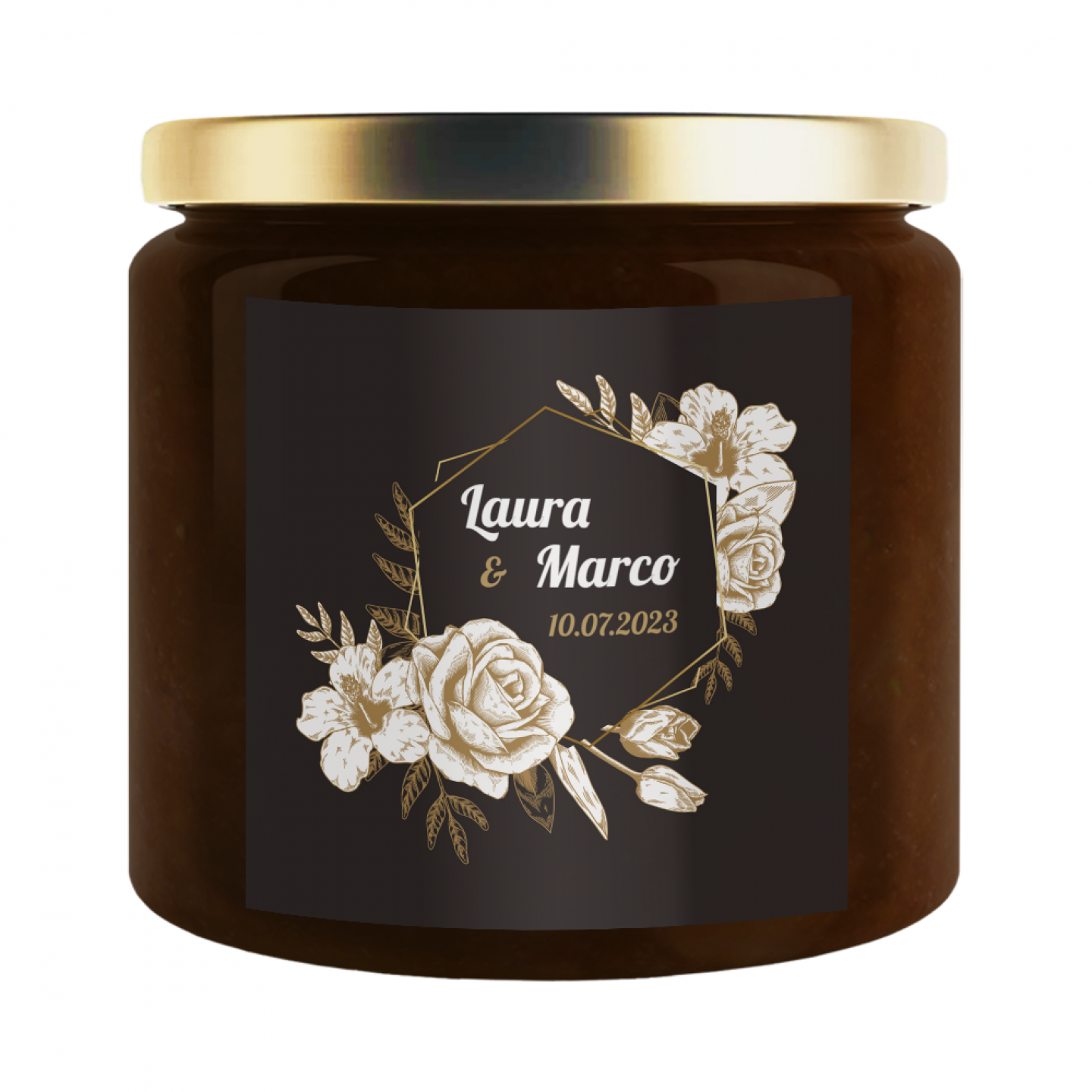 24 jars - Personalized chocolate for wedding favors - Image 2