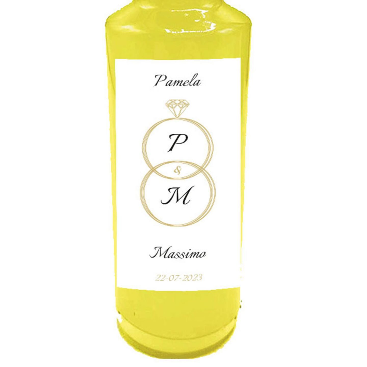 24 bottiglie mignon 0.10 lt. - Limoncello per bomboniere matrimonio - 2