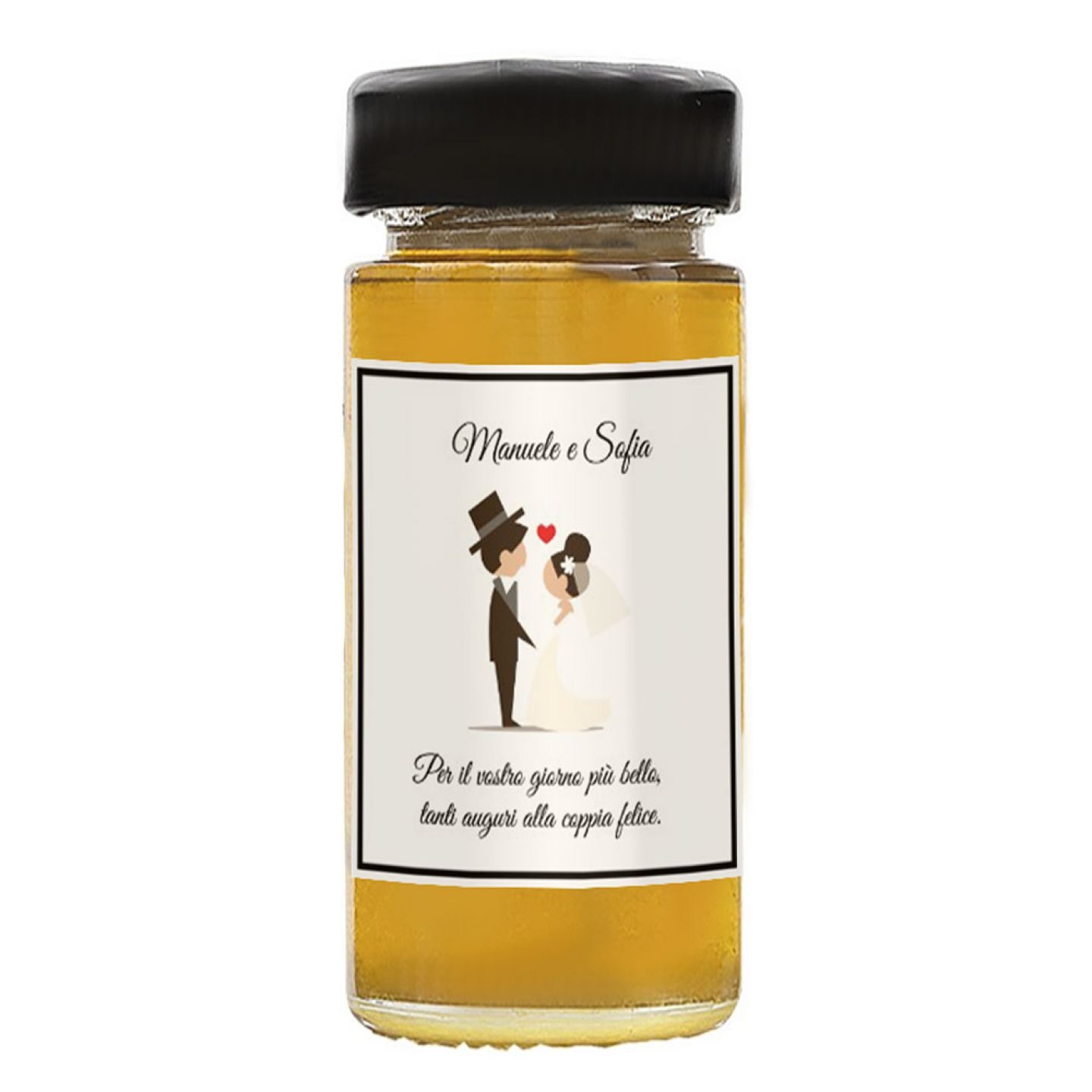 48 Bomboniere miele matrimonio - vasetto miele millefiori 135g. - 1