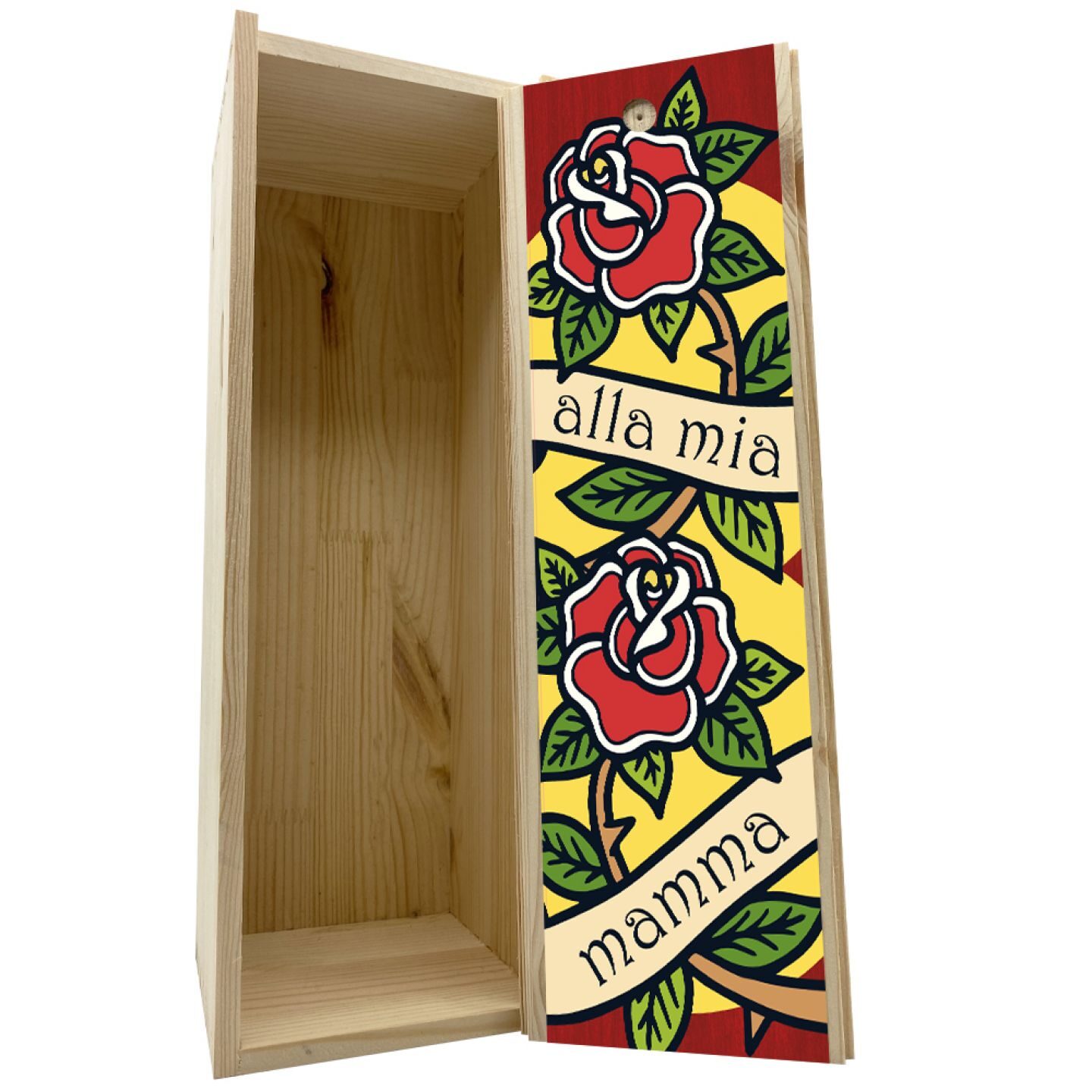 Wooden box 1 bottle 0.75 L - To my mum - Image 2