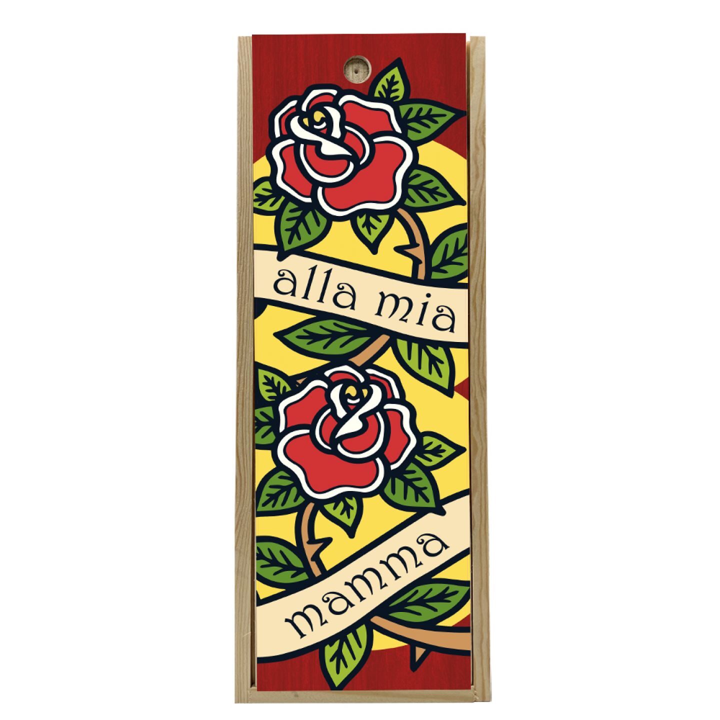 Wooden box 1 bottle 0.75 L - To my mum - Image 3