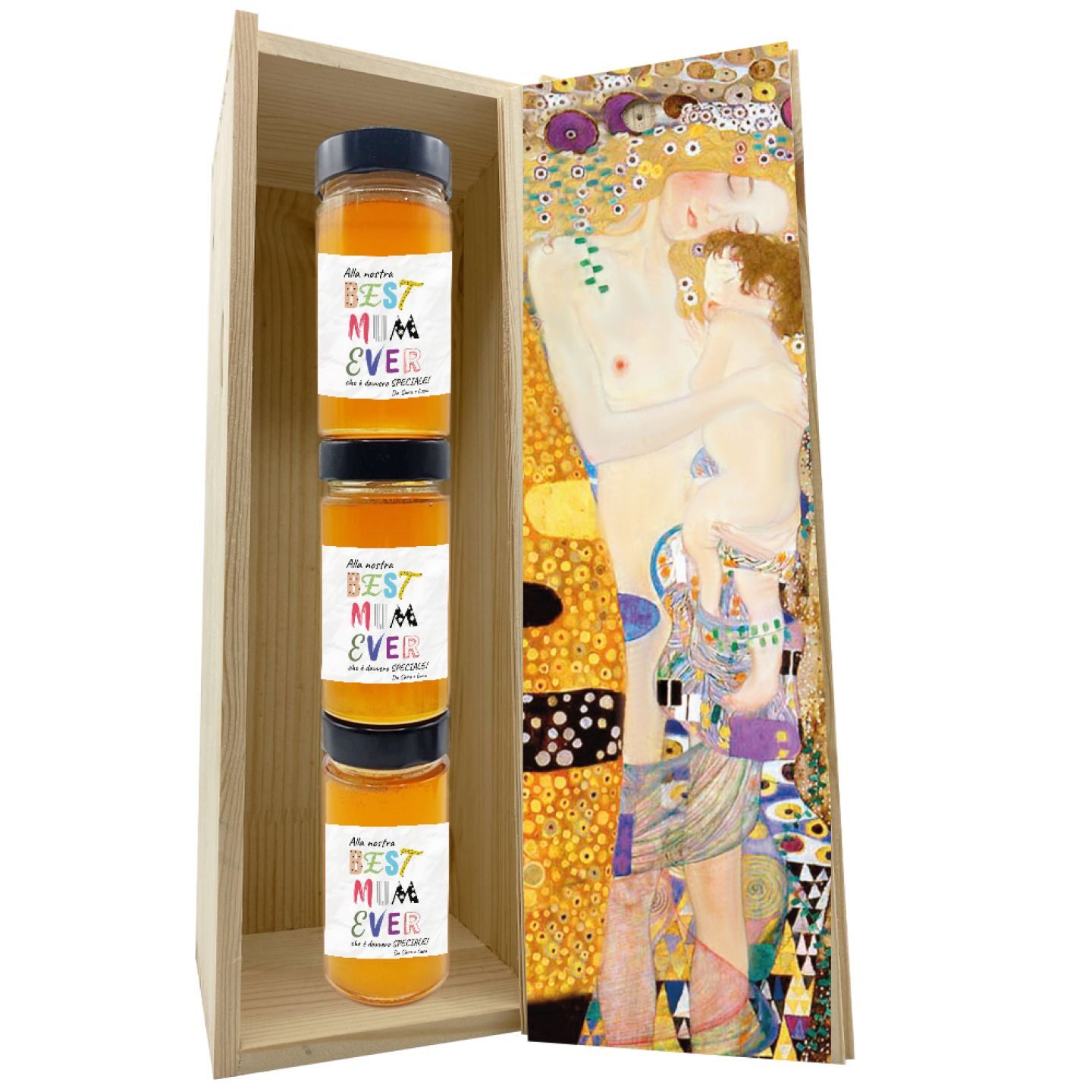 Miele personalizzato con confezione per la festa della mamma - 1