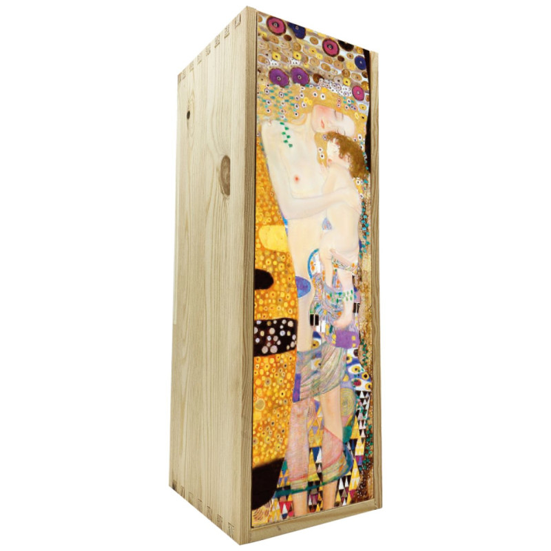 Scatola in legno 1 bottiglia MAGNUM 1,5 L - Festa della Mamma - Klimt