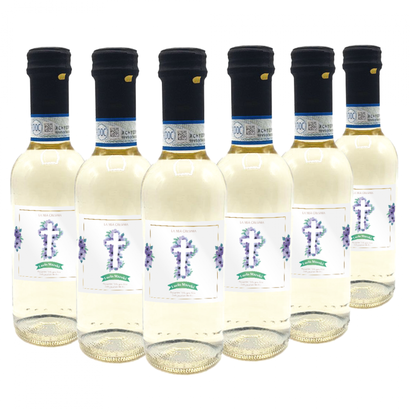 42 Bottiglie vino Chardonnay IGT personalizzato per Comunione