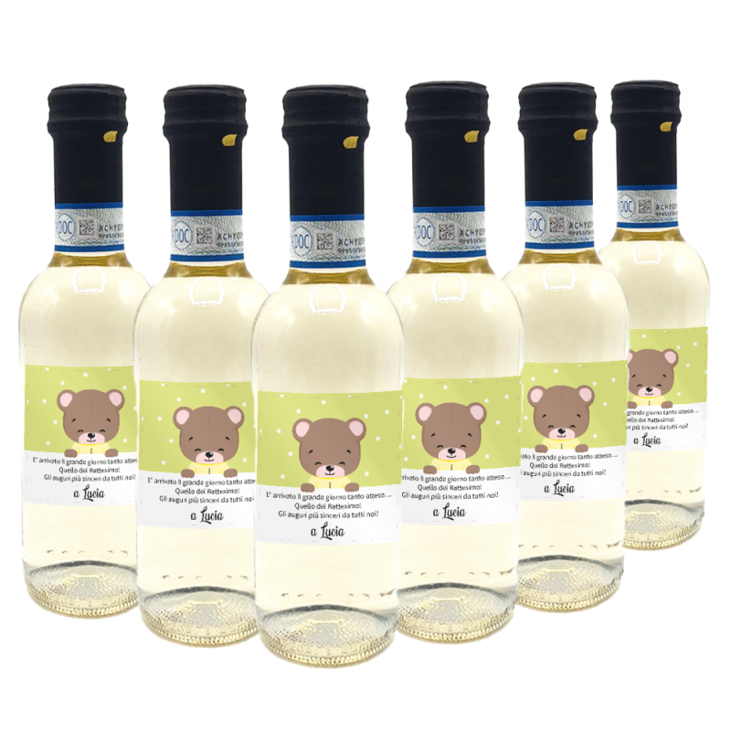 42 Bottiglie Delle Venezie Pinot Grigio DOC personalizzato per Battesimo