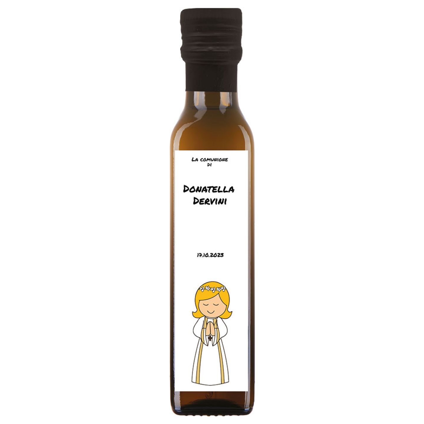 24 bottiglie 0.25 lt. - Olio d'oliva - Bomboniere per comunione - 2