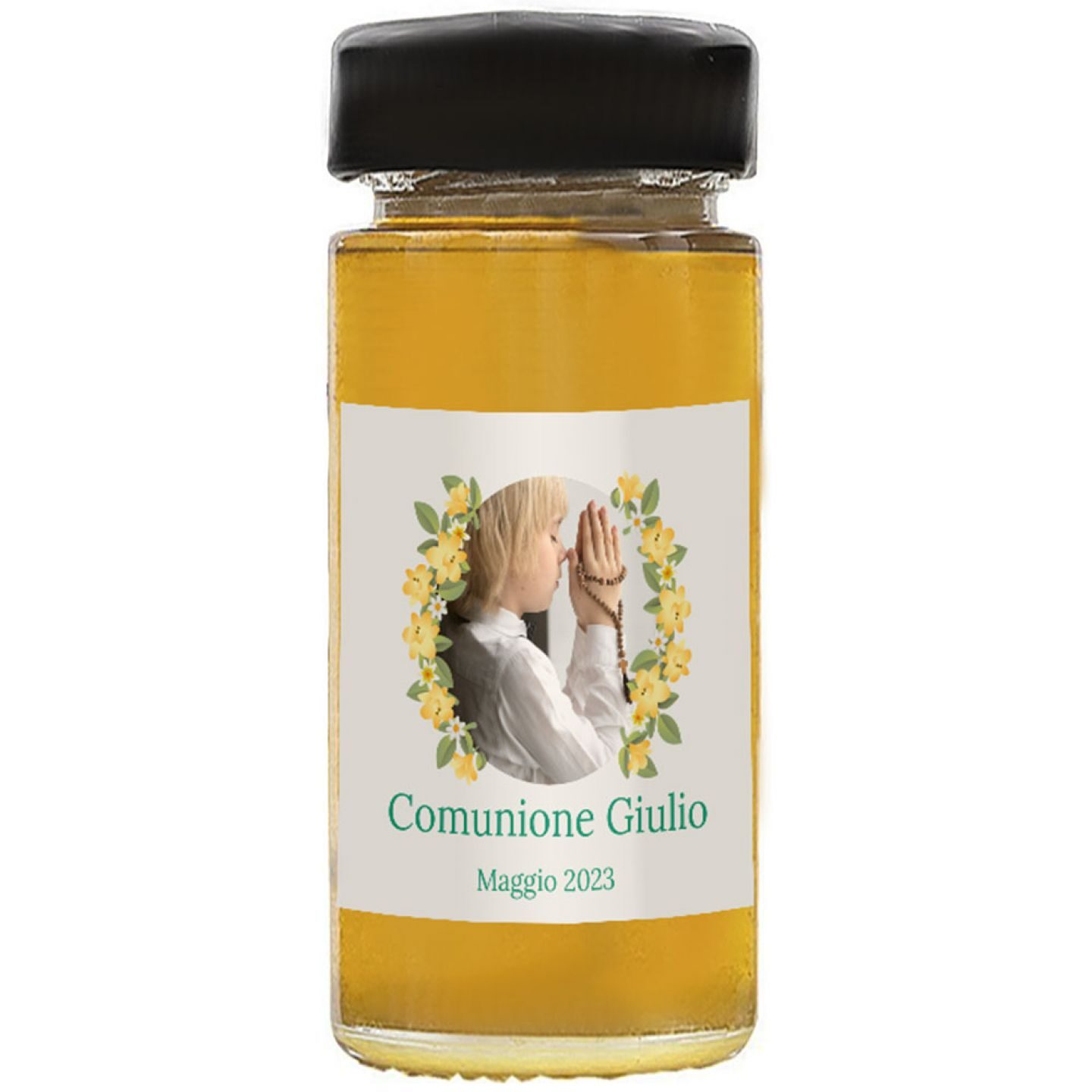 24 Bomboniere miele comunione - vasetto miele millefiori 135g. - 1