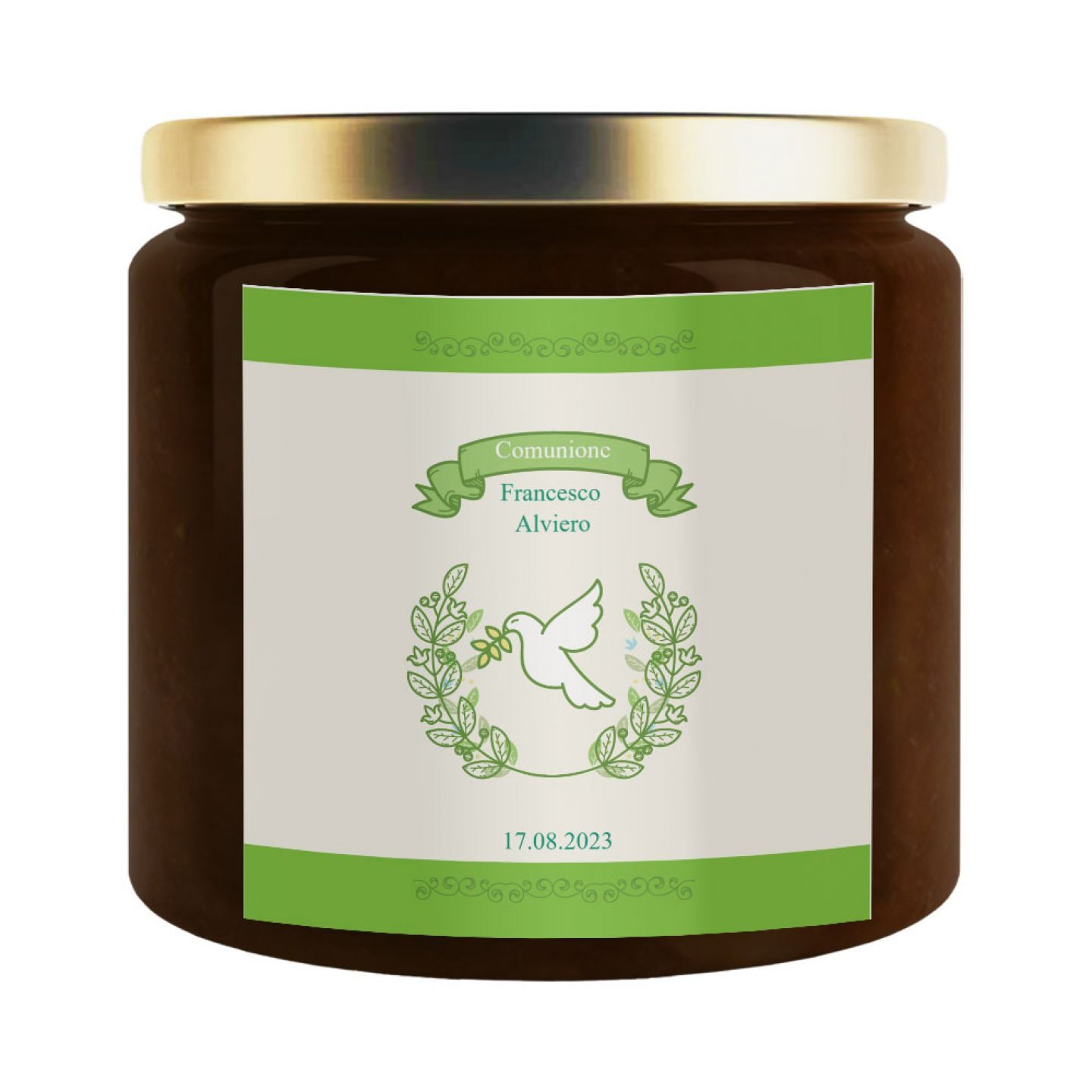 24 vasetti - Cioccolata personalizzata per bomboniere comunione - 1