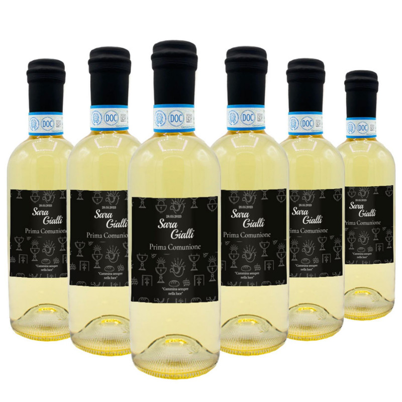 24 Bottiglie personalizzate per bomboniere comunione