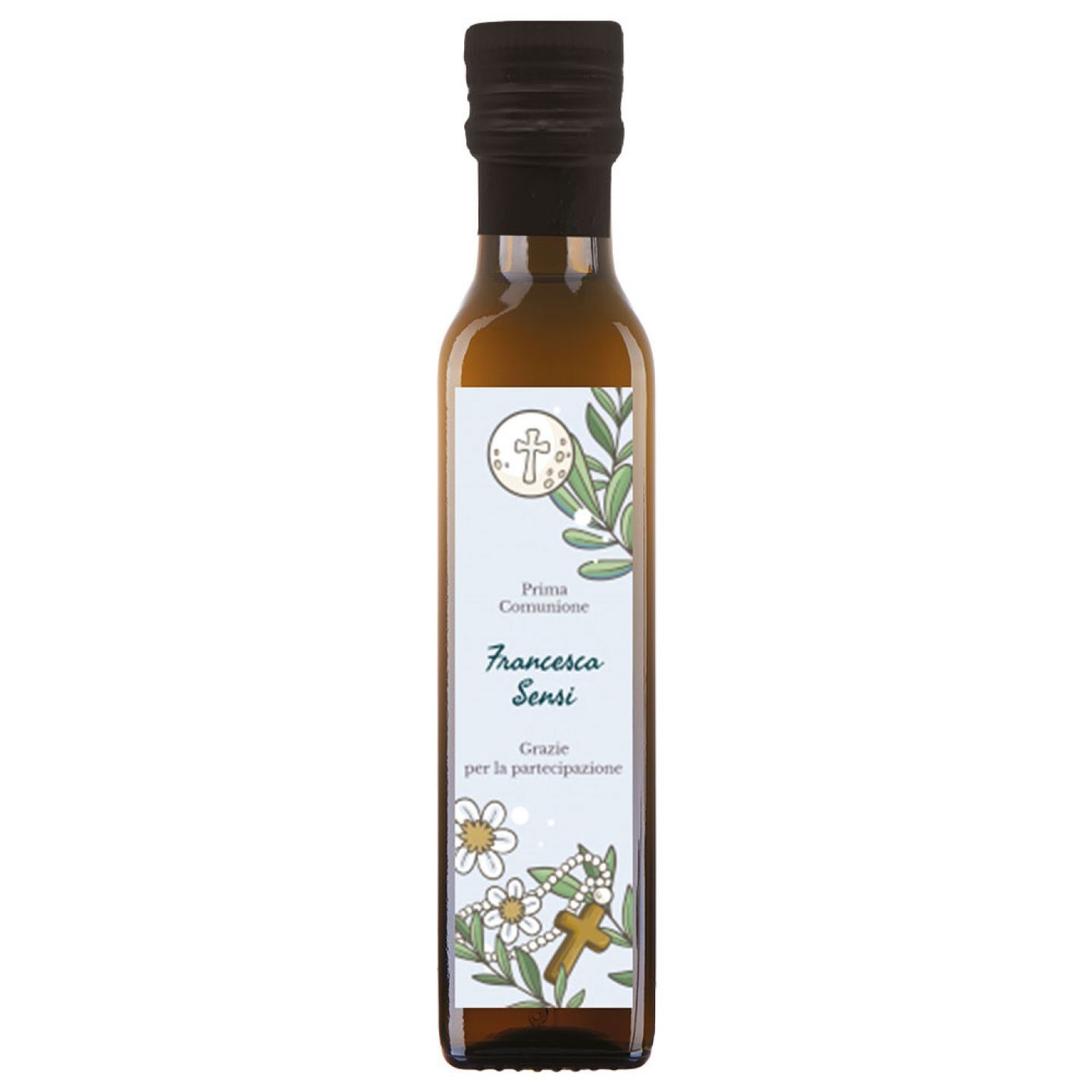 24 bottiglie 0.25 lt. - Olio d'oliva - Bomboniere per comunione - 2