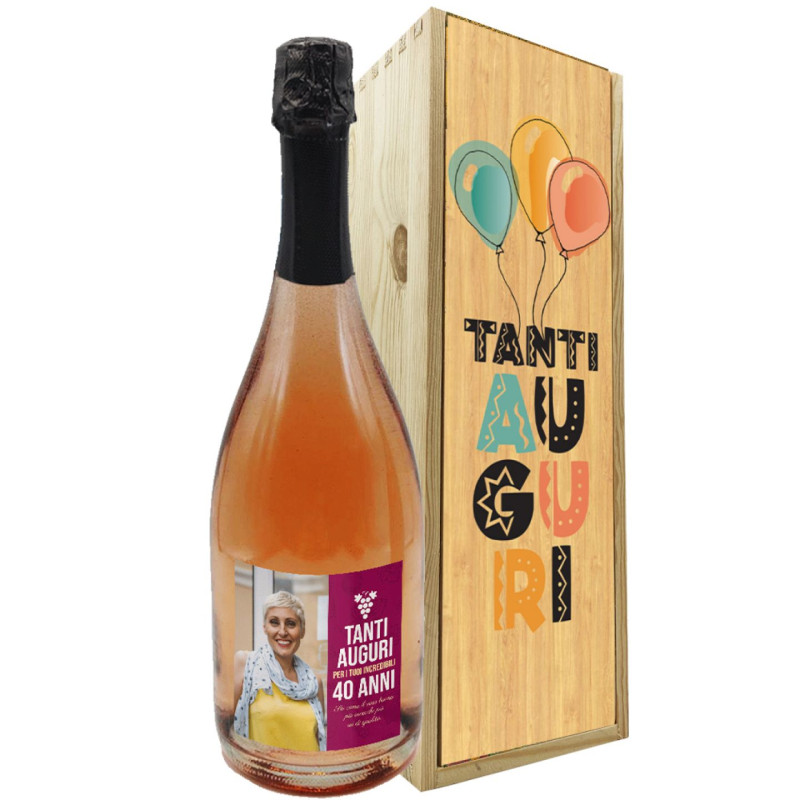 Prosecco DOC - Bottiglia personalizzata compleanno 40 anni
