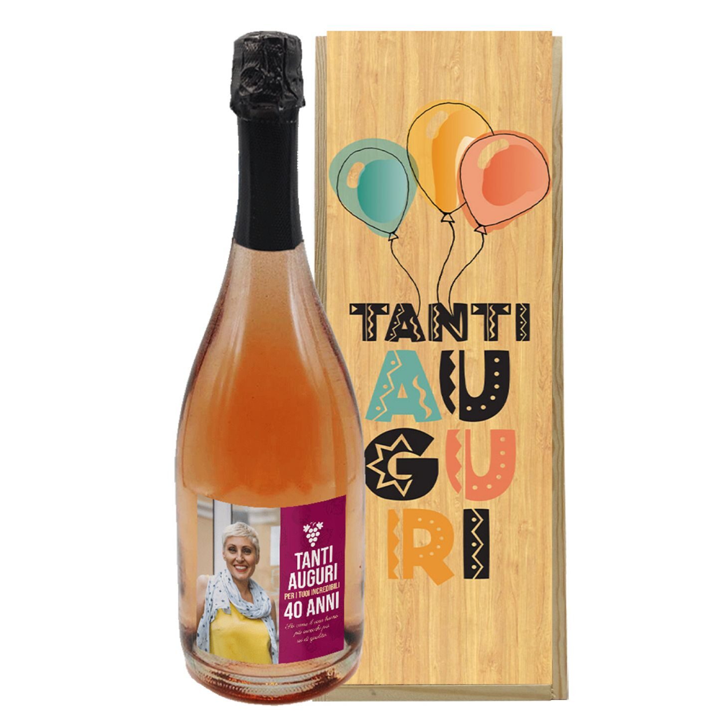 Prosecco DOC - Bottiglia personalizzata compleanno 40 anni - 1