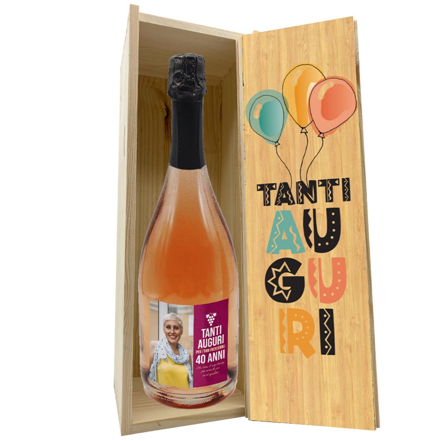 Prosecco DOC - Bottiglia personalizzata compleanno 40 anni - 3