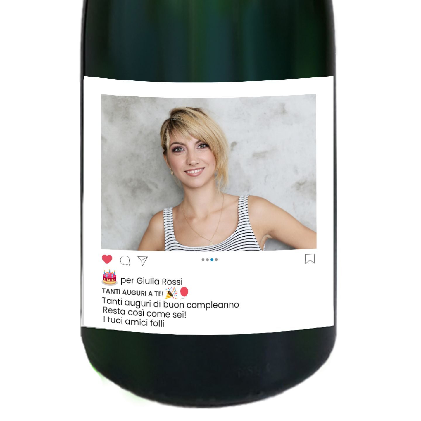 CHAMPAGNE 1.5 lt. - MAGNUM Personalizzato con foto, dedica e cassetta in legno - 2