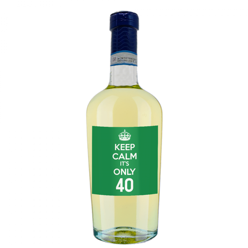 Bottiglia personalizzata idea regalo compleanno 40 anni