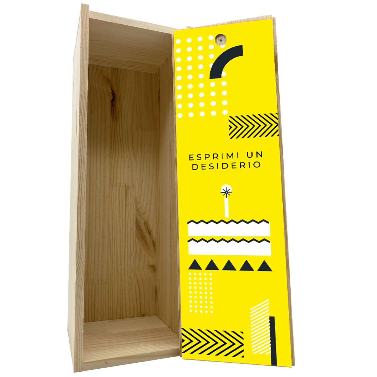 Wooden box 1 bottle 0.75 L - make a wish - Image 2