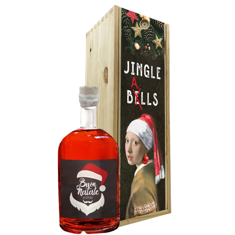 Red Dry Gin personalizzato con cassetta regalo - Idea Regalo Natale