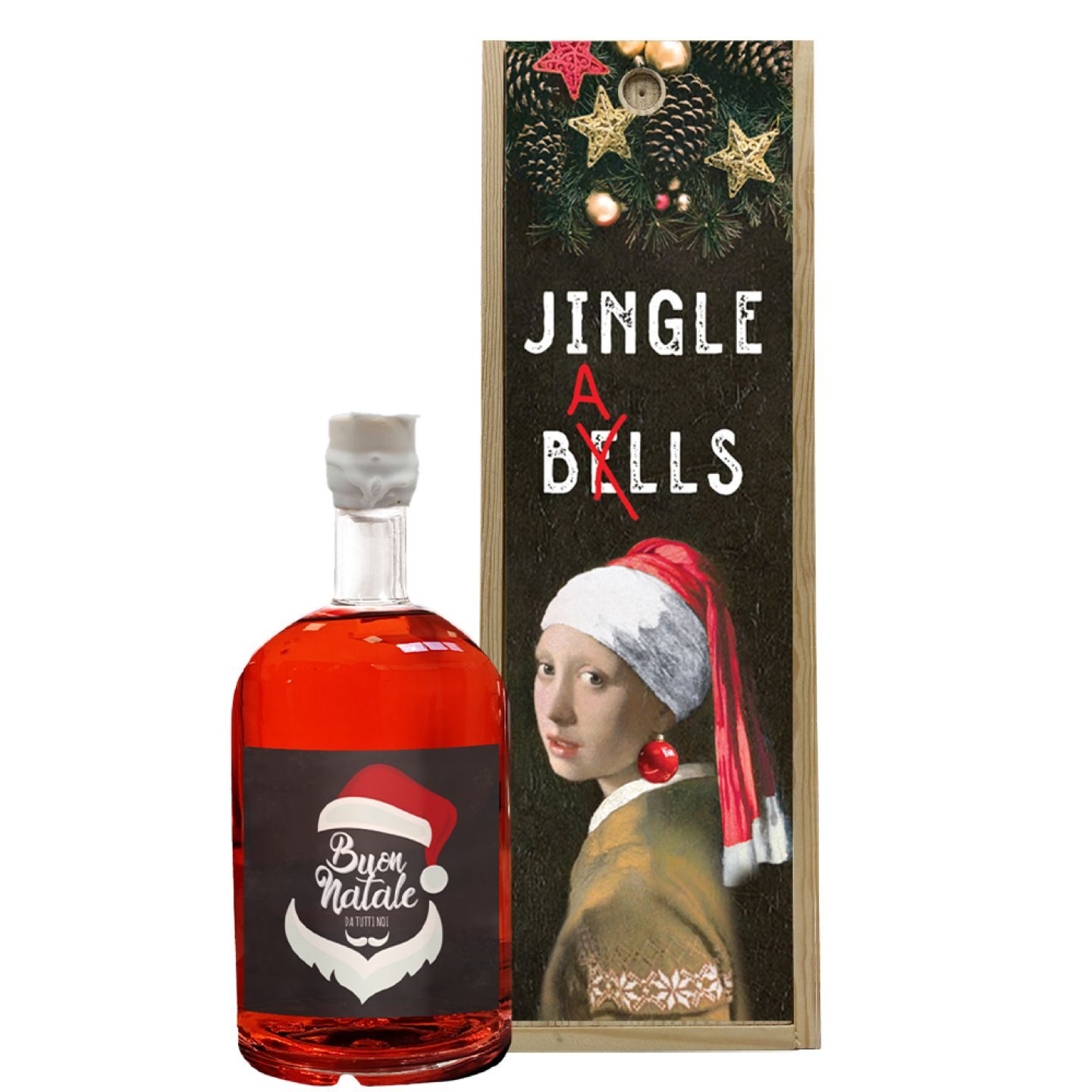 Personalized Red Dry Gin - Christmas Gift Idea - Image 2