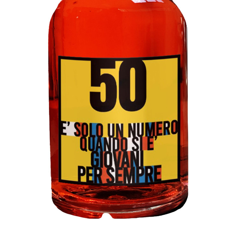 Red Dry Gin personalizzato - Idea Regalo Compleanno 50 anni