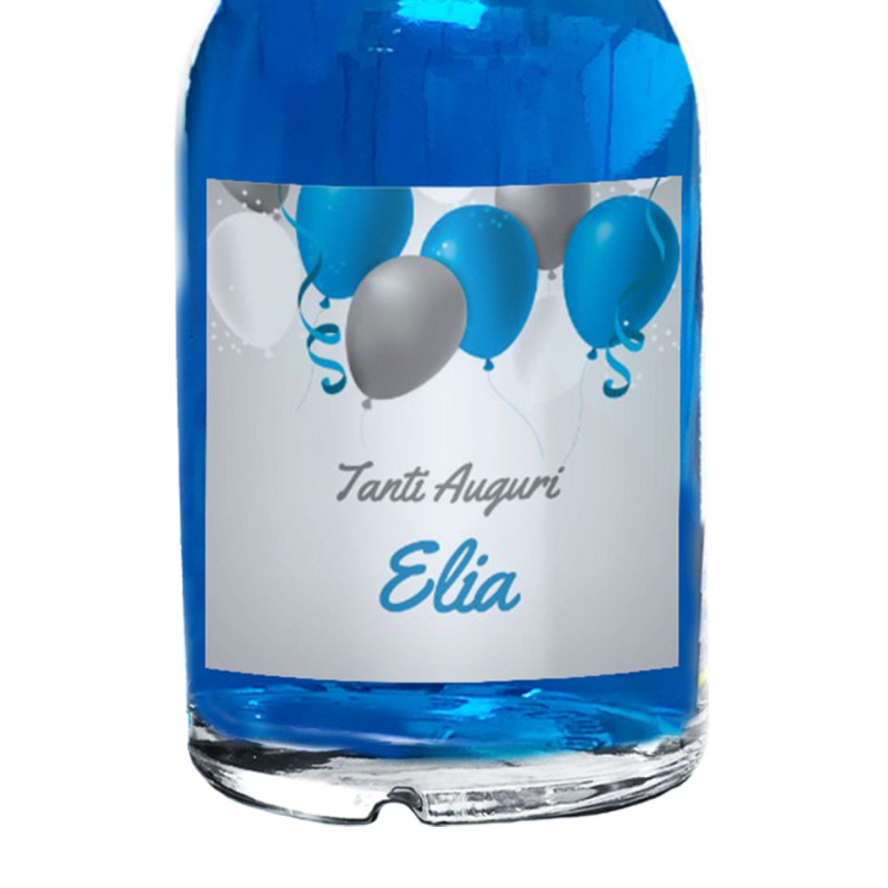 Blue Dry Gin Personalizzato - idea regalo compleanno