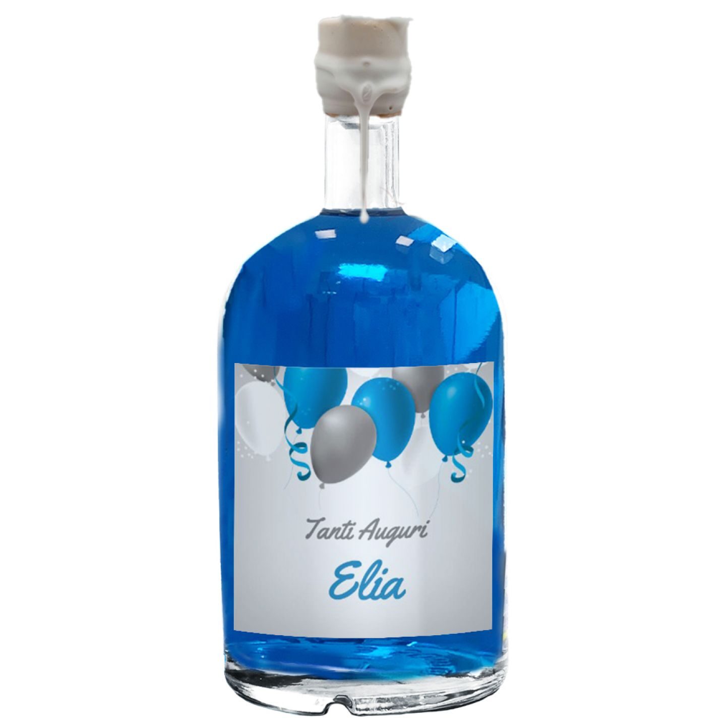 Blue Dry Gin Personalizzato - idea regalo compleanno - 1