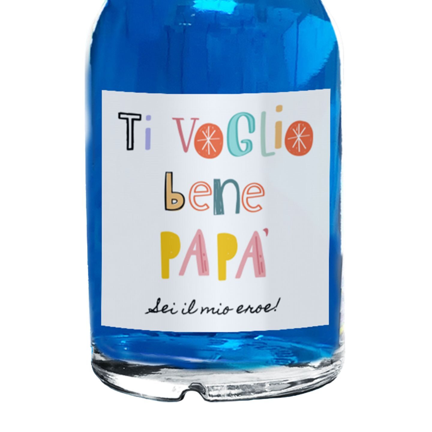 Blue Dry Gin personalizzato - Regalo originale per la Festa del Papà - 1