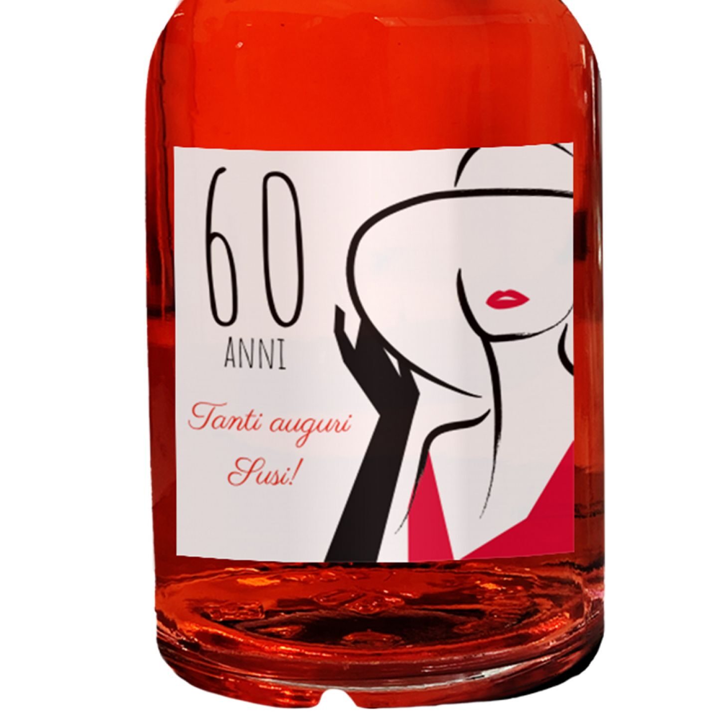 Red Dry Gin personalizzato con cassetta regalo- Idea Regalo compleanno 60 anni - 2