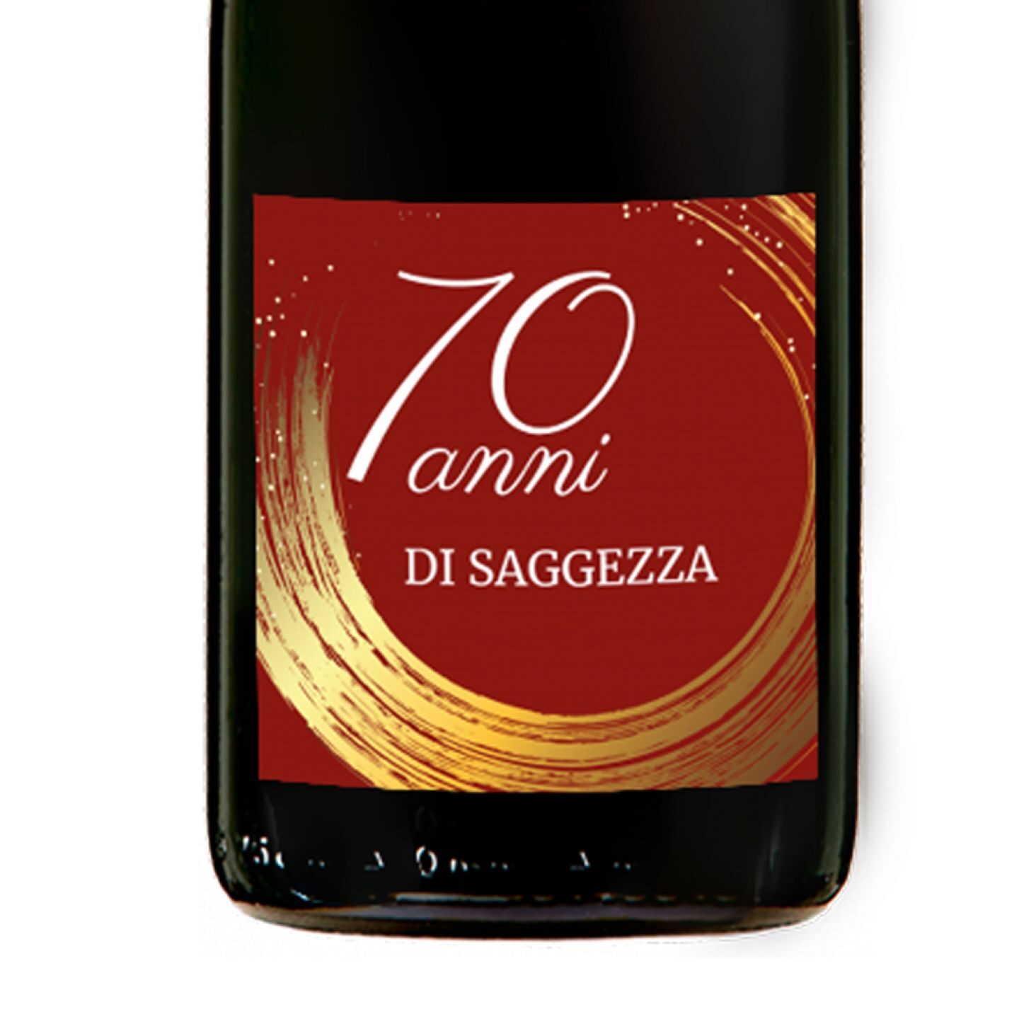 Prosecco personalizzato con cassetta in legno idea regalo compleanno 70 anni - 1