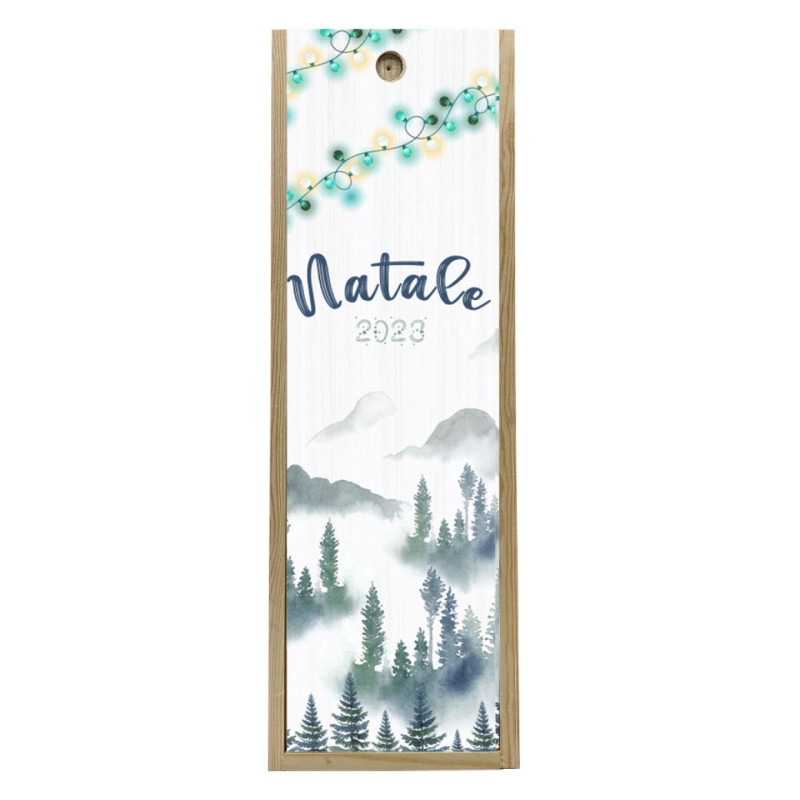 Scatola in legno 1 bottiglia MAGNUM 1,5 L - Natale 2023
