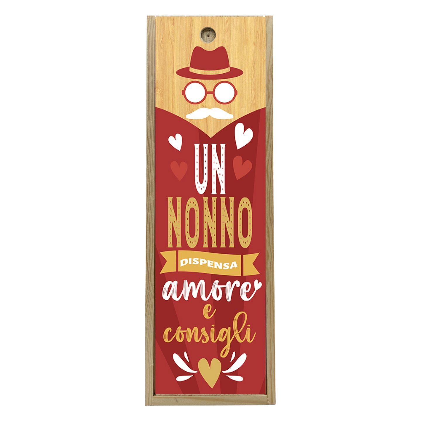 Wooden box 1 bottle 0.75 L - Grandfather and Love - Image 3