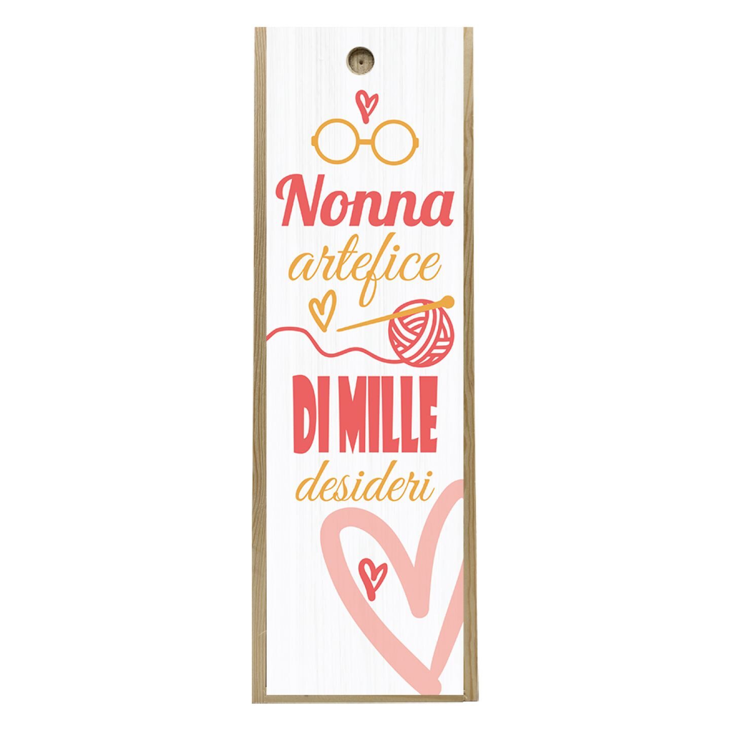 Wooden box 1 bottle 0.75 L - Grandma makes wishes - Image 3