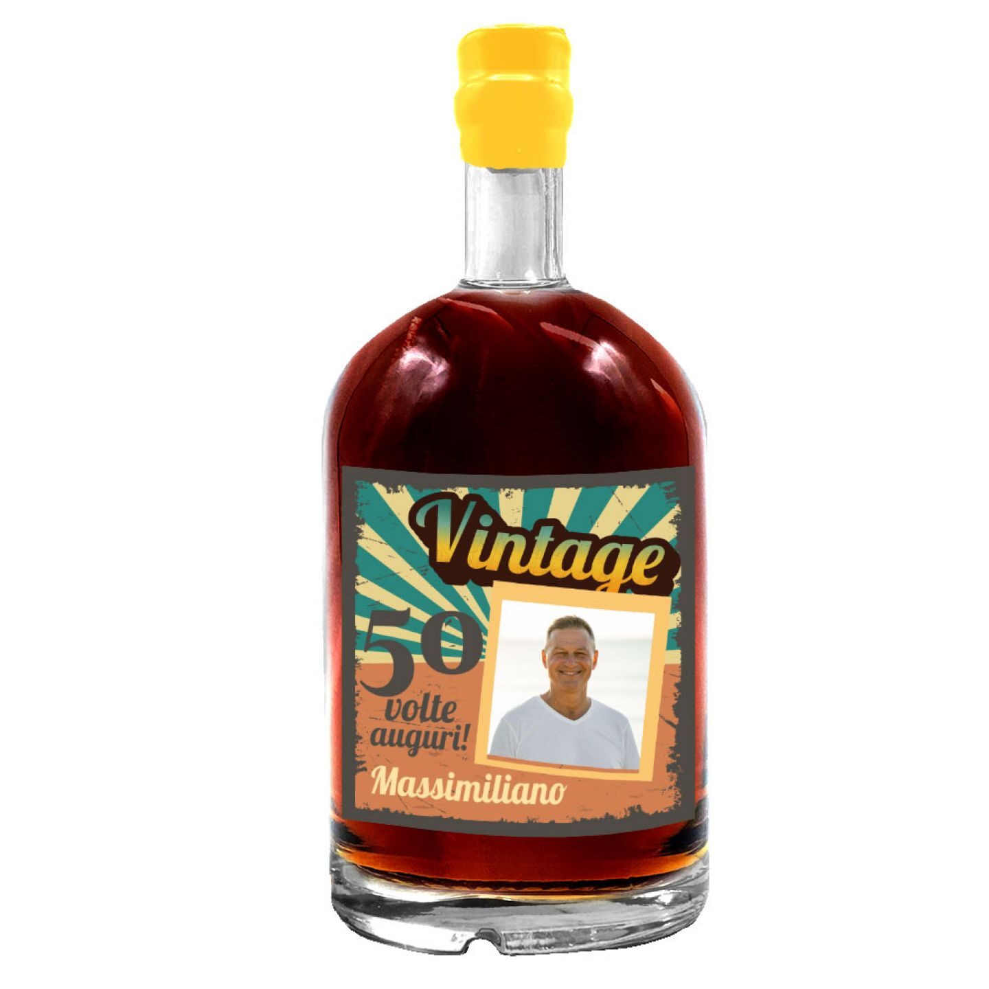 Liquore personalizzato con cassetta regalo - Idea Regalo Compleanno 50 anni - 2