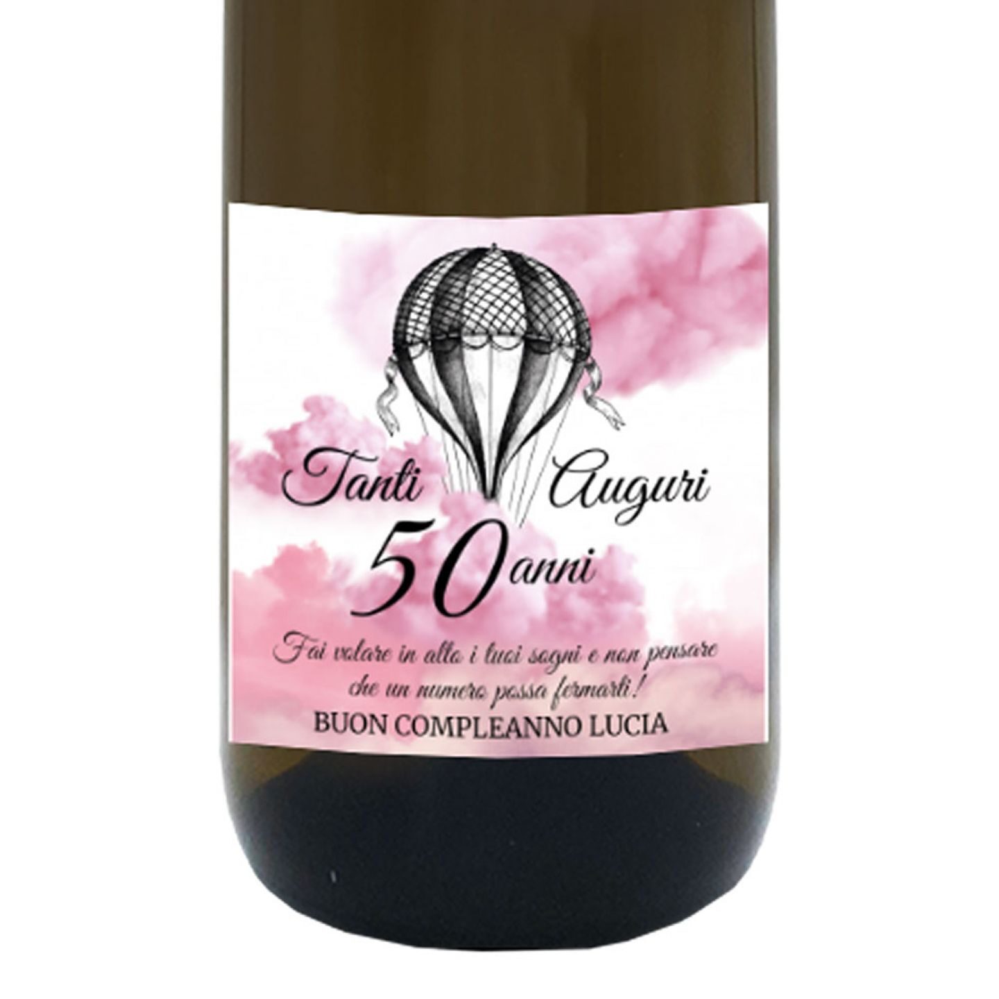 Gewürztraminer con cassetta personalizzata per regalo 50 anni - 1