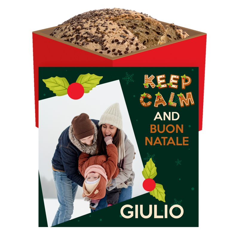Panettone al Cioccolato - Personalizzato per Regalo di Natale