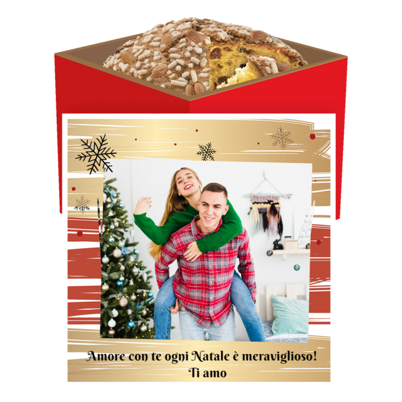 Panettone Glassato - Personalizzato per Regalo di Natale