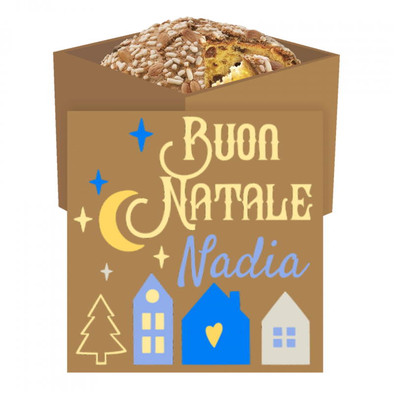 Panettone Glassato - Personalizzato per Regalo di Natale
