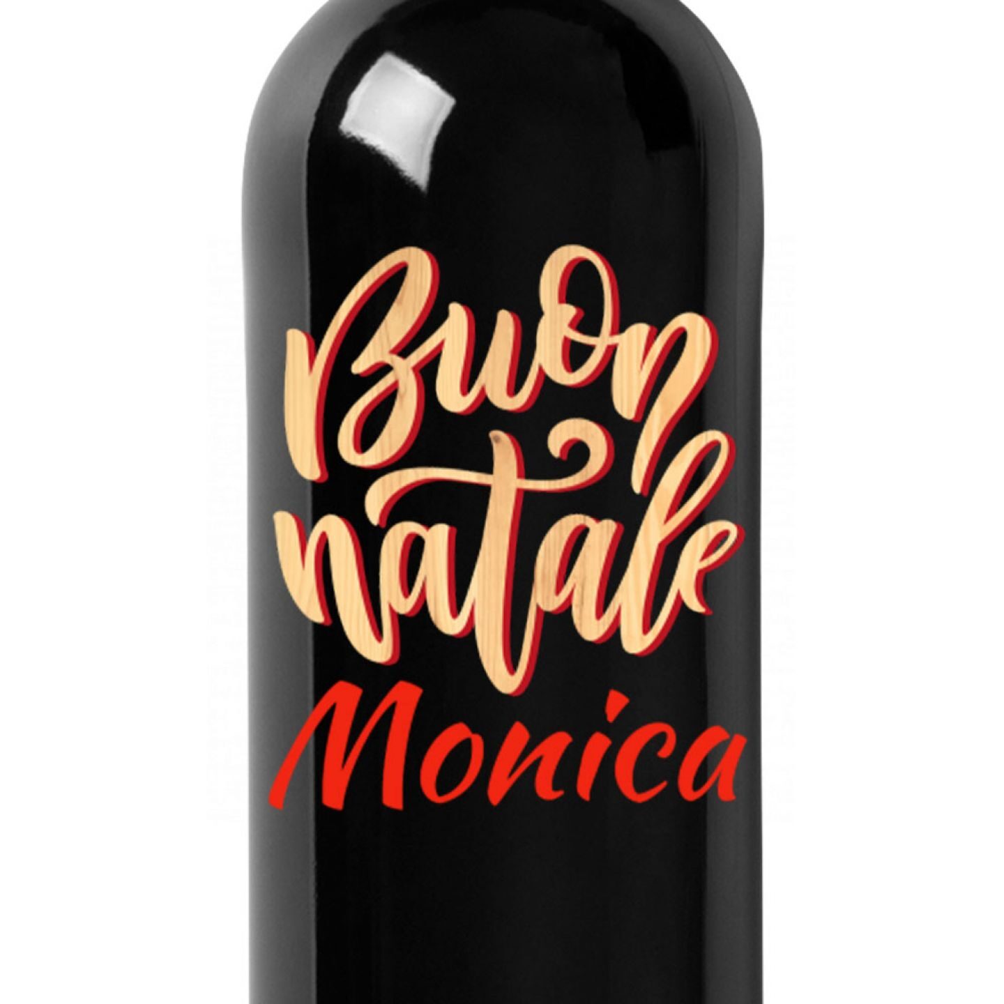 Rosso di Montalcino con cassetta personalizzata - Vino da regalare a Natale per auguri originali - 1