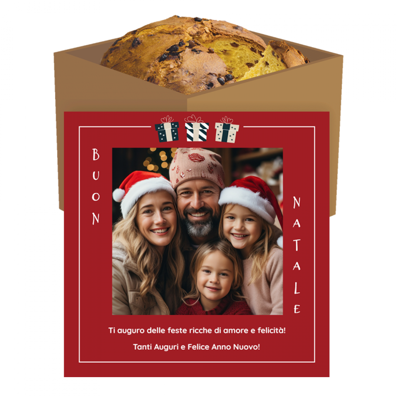 Panettone Classico - Personalizzato con foto per Regalo di Natale
