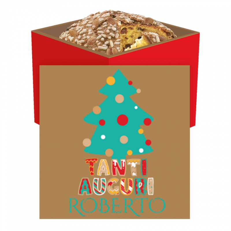 Panettone Glassato - Personalizzato per Regalo di Natale
