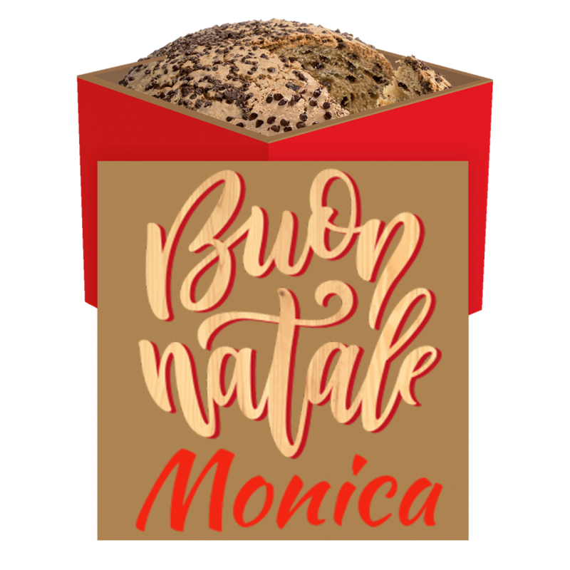 Panettone al Cioccolato - Personalizzato per Regalo di Natale