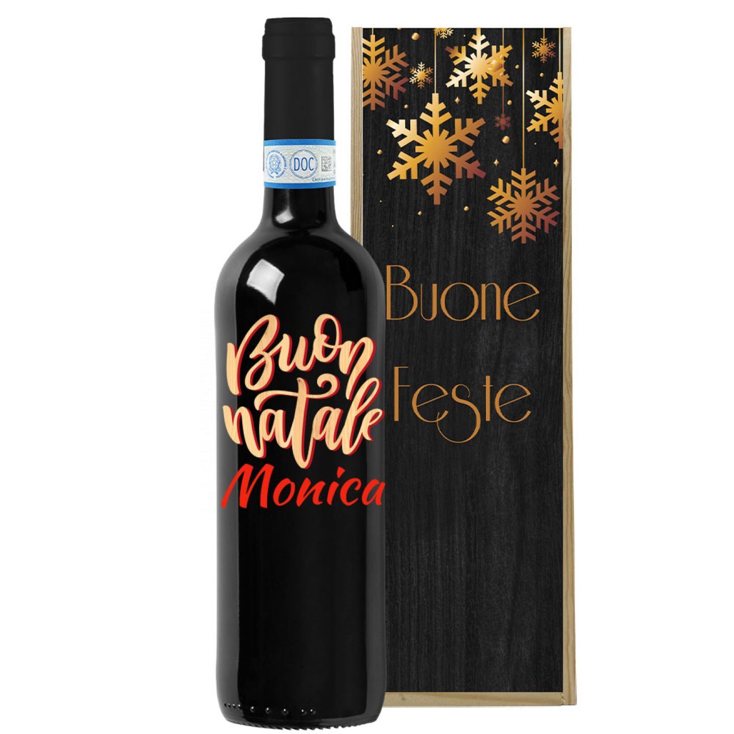 Valpolicella Classico DOC - Bottiglia idea regalo Natale con cassetta in legno - 3