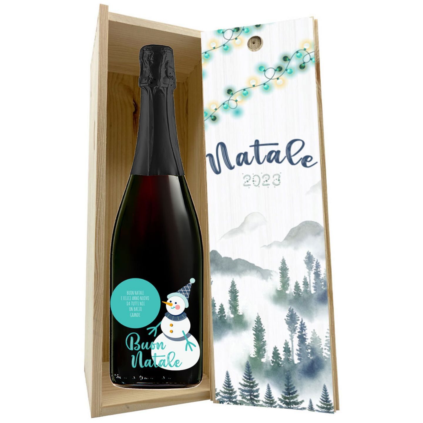 Prosecco Extra Dry - Bottiglia personalizzata per auguri di Natale - 3