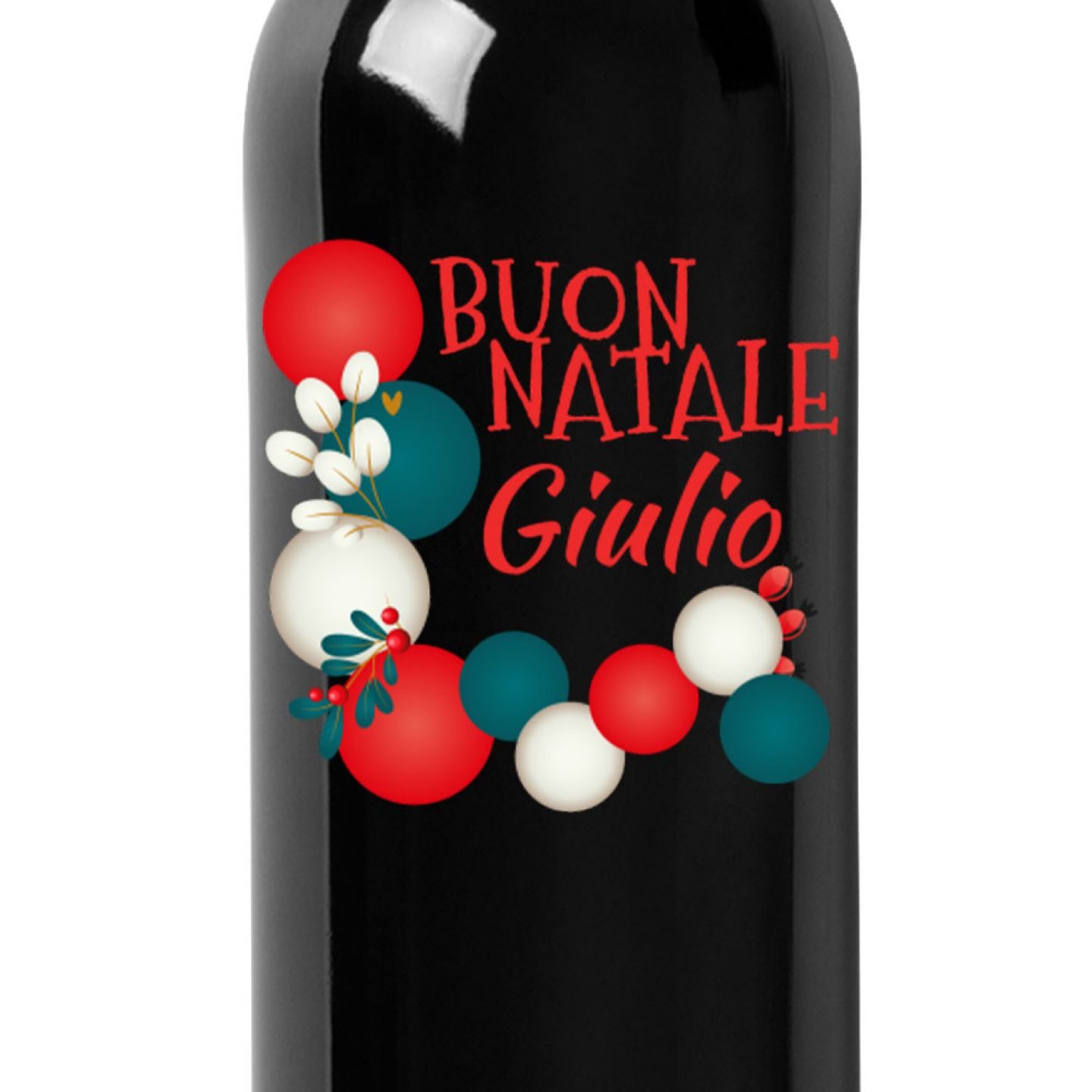 Montepulciano d'Abruzzo con cassetta personalizzata - Vino da regalare a Natale per auguri originali - 2