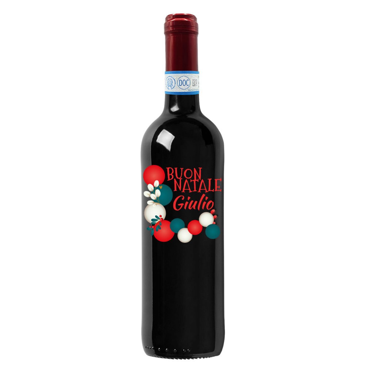 Montepulciano d'Abruzzo con cassetta personalizzata - Vino da regalare a Natale per auguri originali - 3