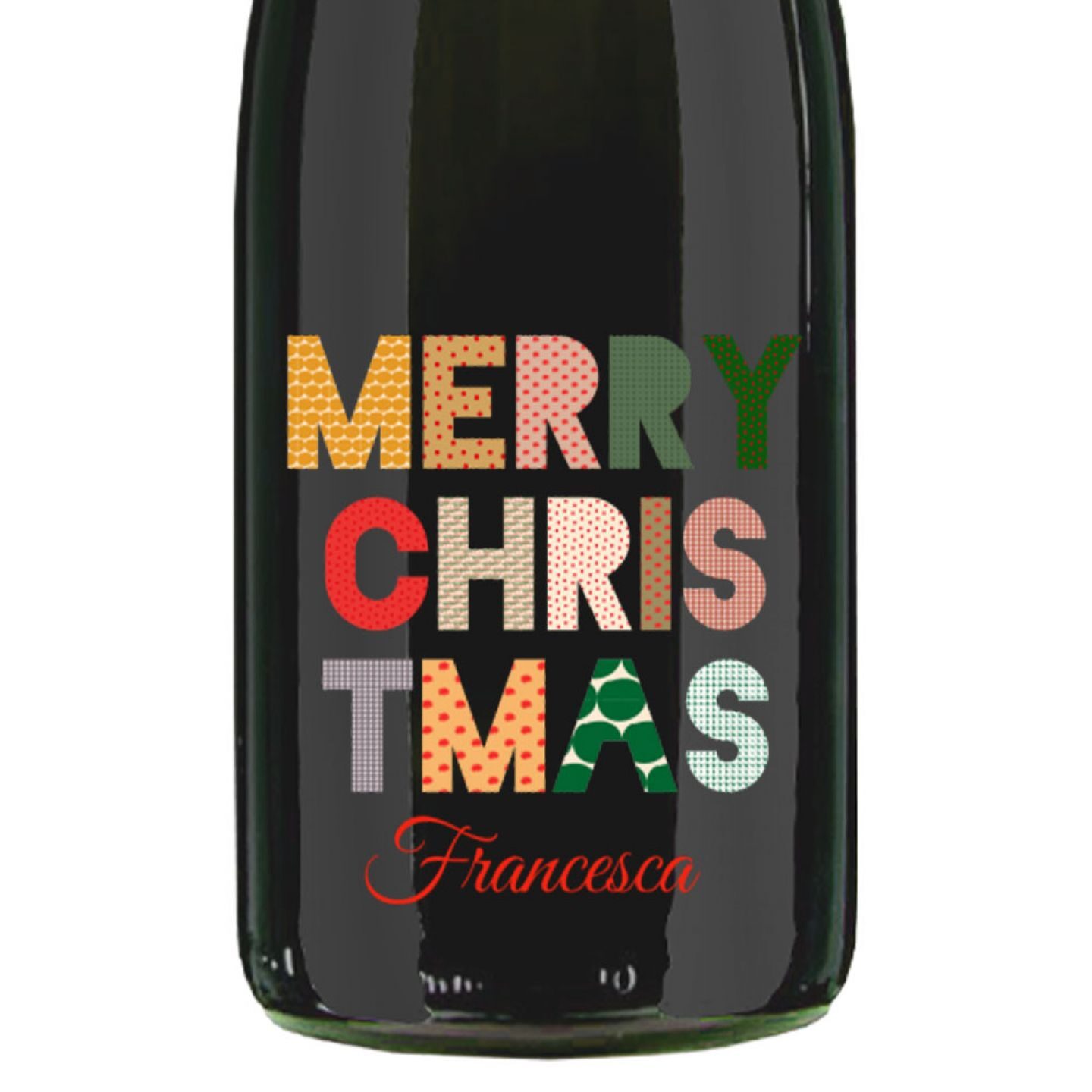 Prosecco Extra Dry MAGNUM - Bottiglia personalizzata con cassa legno per auguri di Natale - 2