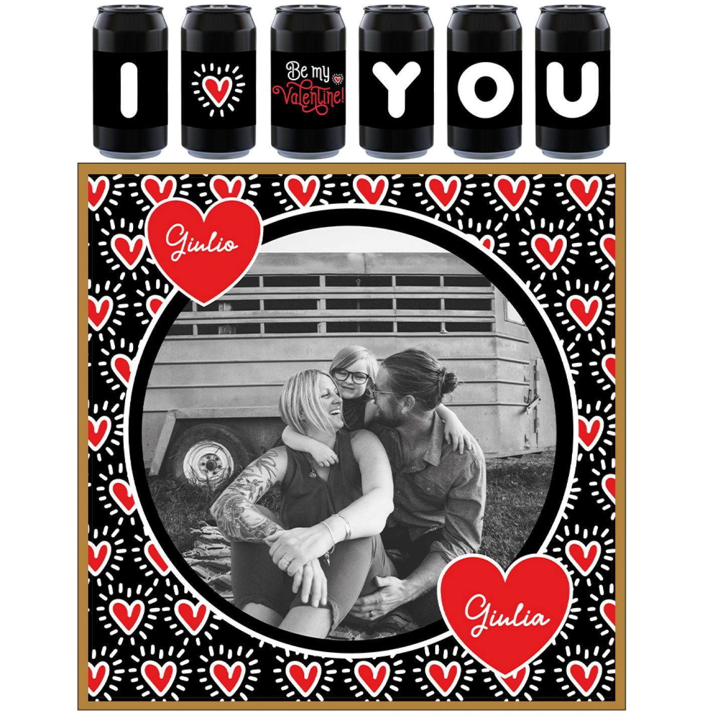 PILSNER - 6 lattine 0.33L. con scatola personalizzata per SAN VALENTINO - LOVE YOU - 2
