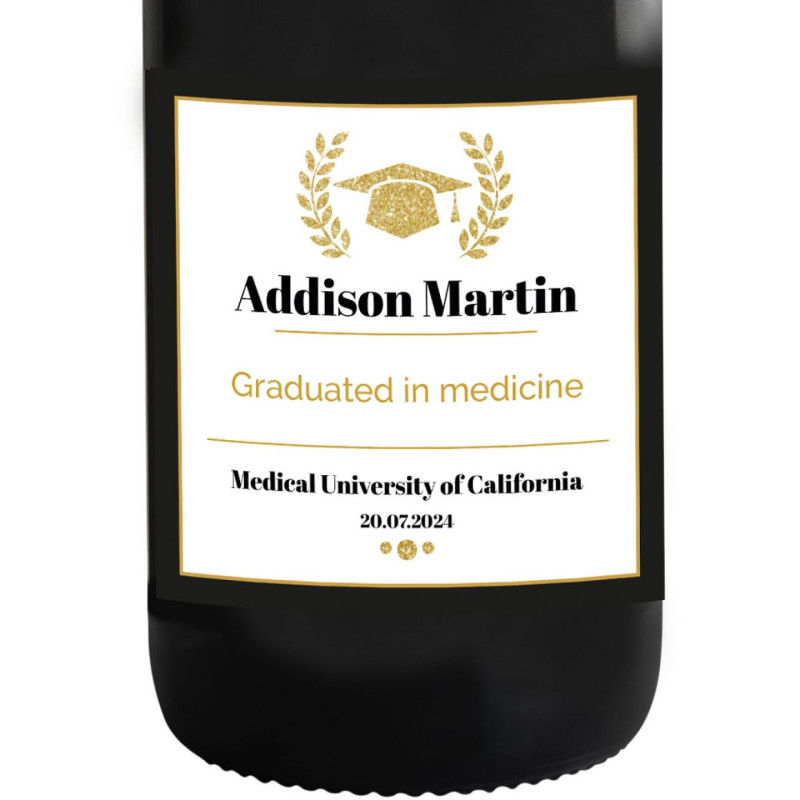 Prosecco Personalizzato - Bottiglia personalizzata idea regalo per Laurea