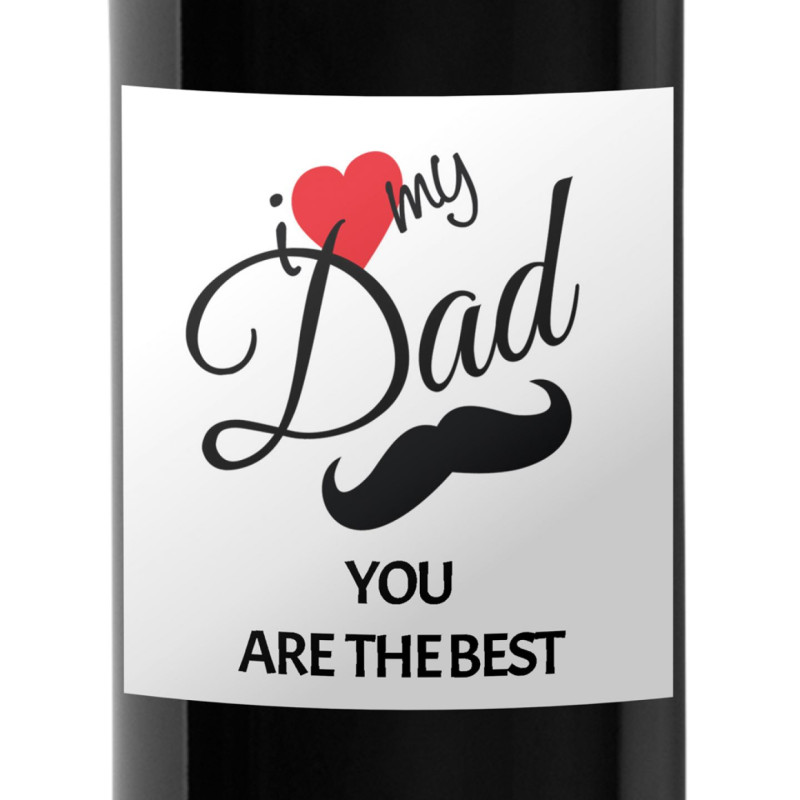 Bottiglia personalizzata per la festa del papà - Rosso di Montalcino