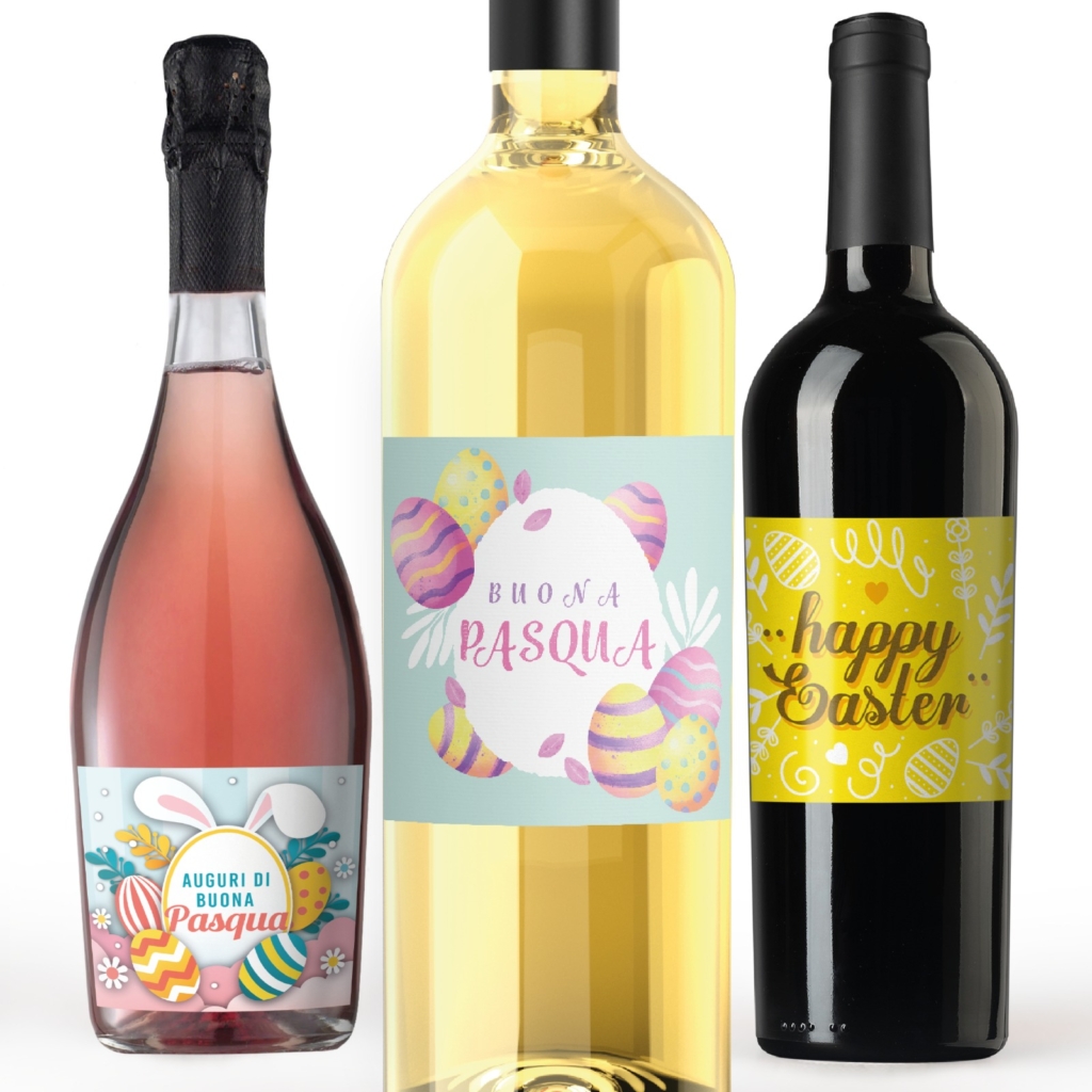 Bottiglie personalizzate per Pasqua